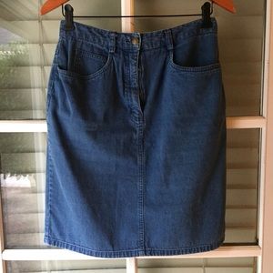 Talbots denim jean skirt size 10